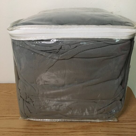 Open Box 4pc MicroFlannel Sheet Set Queen Size Color Greystone Super Soft Warm - Picture 4 of 10